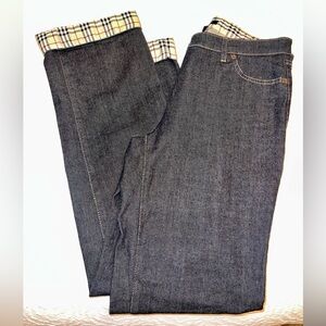 Burberry London Nova Check Stripe Jeans- Women’s Size 8
